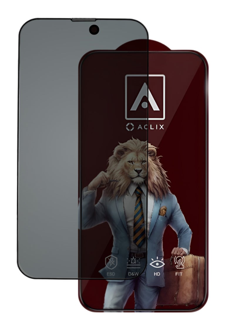 ACLIX Antistatic ESD Dustproof Premium Quality High Definition Tempered Glass Screen Protector Designed For  iPhone 13 - Image 1