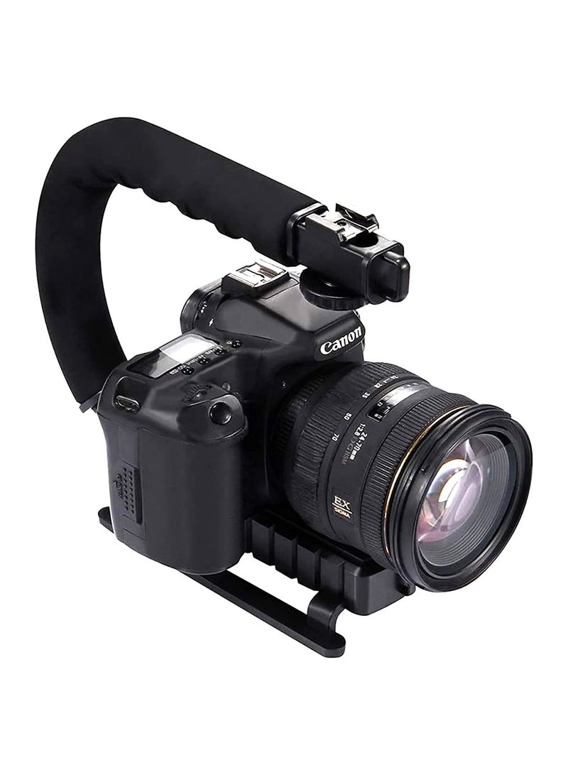 Professional Smartphone Camera Stabilizer Handheld Gimbel With Mic And Flash Photography Video Vlogging Recording Case - Image 2