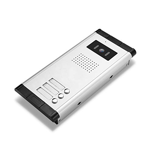 AMOCAM 3 Units Apartment Video Intercom System, 7 Inch Monitor Wired Video Doorbell Door Phone Kits, Indoor Outdoor IR Camera, Monitoring, Unlock, 2 Way Intercom for 3-Household Home Apartment - Image 4
