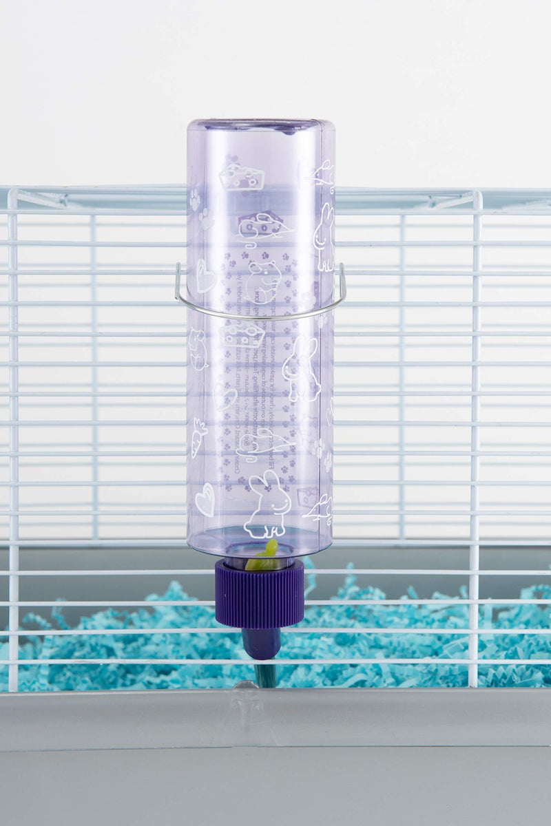 Lixit Standard Cage Water Bottles for Rabbits, Ferrets, Guinea Pigs, Hamsters, Rats, Mice and Other Small Animal's (8 Ounce, Purple) - Image 4