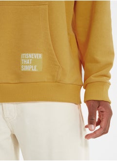 Basic Yellow Oversize Hooded Labeled Fleece Cotton Sweatshirt TMNAW21SW2005 - pzsku/Z1526ED6E7F101F13F7F5Z/45/_/1730941963/5dbe5dc5-1d0b-4a45-91d8-1e56e5ba1c01