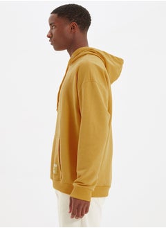 Basic Yellow Oversize Hooded Labeled Fleece Cotton Sweatshirt TMNAW21SW2005 - pzsku/Z1526ED6E7F101F13F7F5Z/45/_/1730941964/b4a2757a-9bc4-446f-a5da-7ab997b0ff16