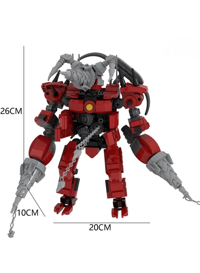 Loquat Children's Self-assembly Small Particle Toy Building Blocks Angry Upgrade Electric Drill Man Model Hand - Image 2