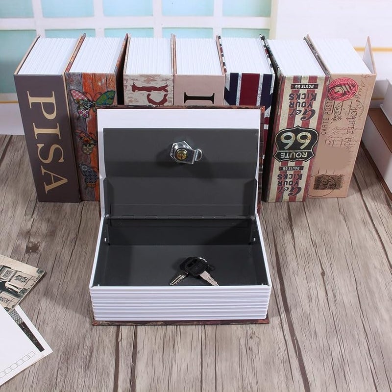 Love Type Hollow Book Safe with Key Lock for Cash Jewellery Secret Storage - Image 3