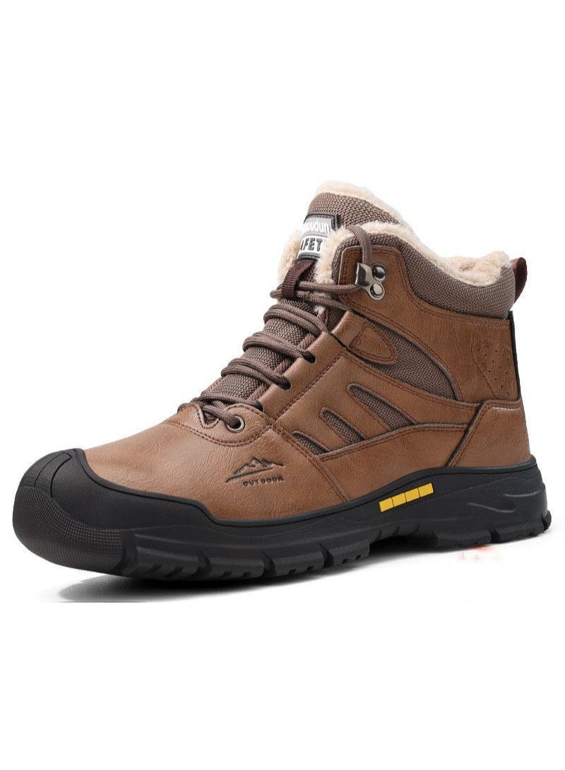 NIBEMINENT Men's Safety Shoes Steel Toe Boots Anti Smashing Anti Piercing Waterproof - Image 1