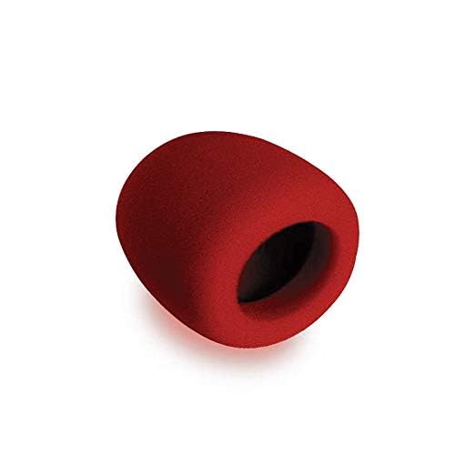 OnStage Foam Ball-Type Microphone Windscreen, Red - Image 2