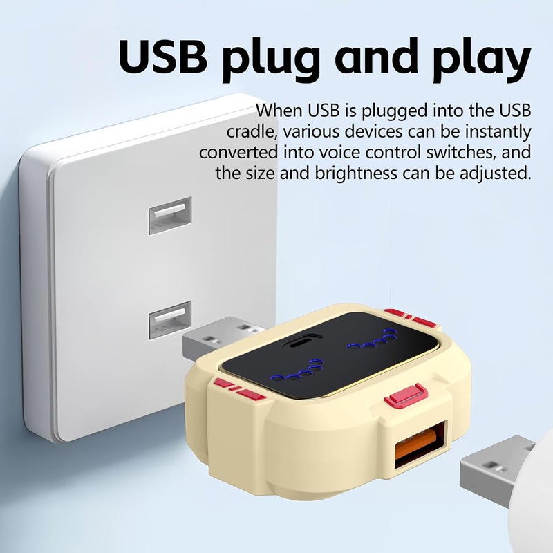 Voice Activated 5v USB Power Switcher English Commands Exclusive for Lighting Control Fan Speed Regulation English Voice Commands USB Switcher - Image 2