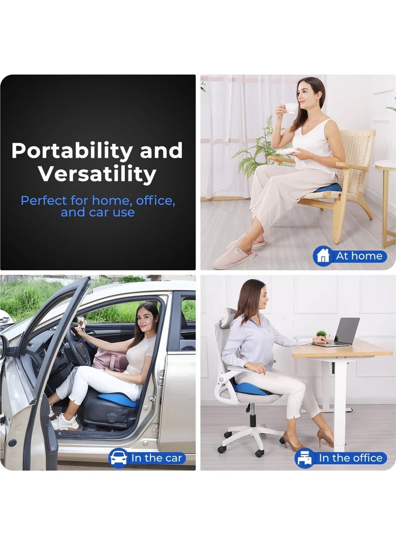 KYD Orthopedic Cushion Seat Ergonomic Seat Cushion for Hip and Back Pain Office Chair Memory Foam Seat Cushion for Chair  - Image 5