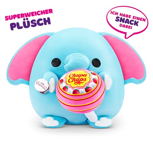 SNACKLES ZURU Snackles (Chupa Chup Elephant Super Sized 14 inch Plush by ZURU, Ultra Soft Plush, Collectible Plush with Real Licensed Brands, Stuffed Animal - Image 2