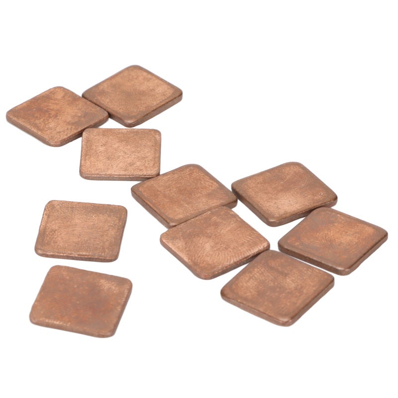 مشتت حراري نحاسي صغير 15x15x1 مم - موصلية حرارية 401 واط/م.ك - طقم مشتت حراري خالٍ من النتوءات لأجهزة الكمبيوتر المكتبية والمحمولة ورقاقات الدوائر المتكاملة - Image 2