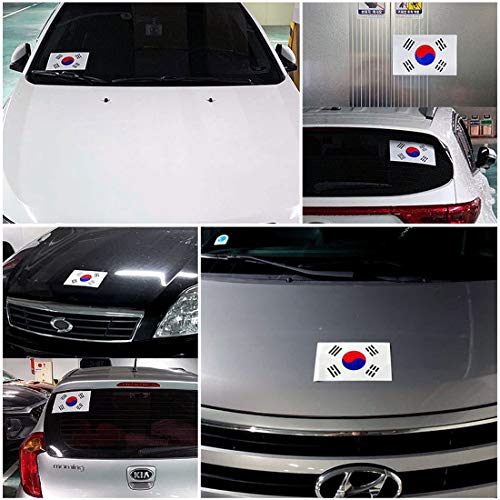 GARASANI Pearly Material with a Shimmering Glitter South Korea Country Flag Sticker Decal Variety Size Pack 12 Total Pieces Car, Envelopes, School Projects, Laptops, Windows, Appliances etc (12 Total Pieces) - Image 5
