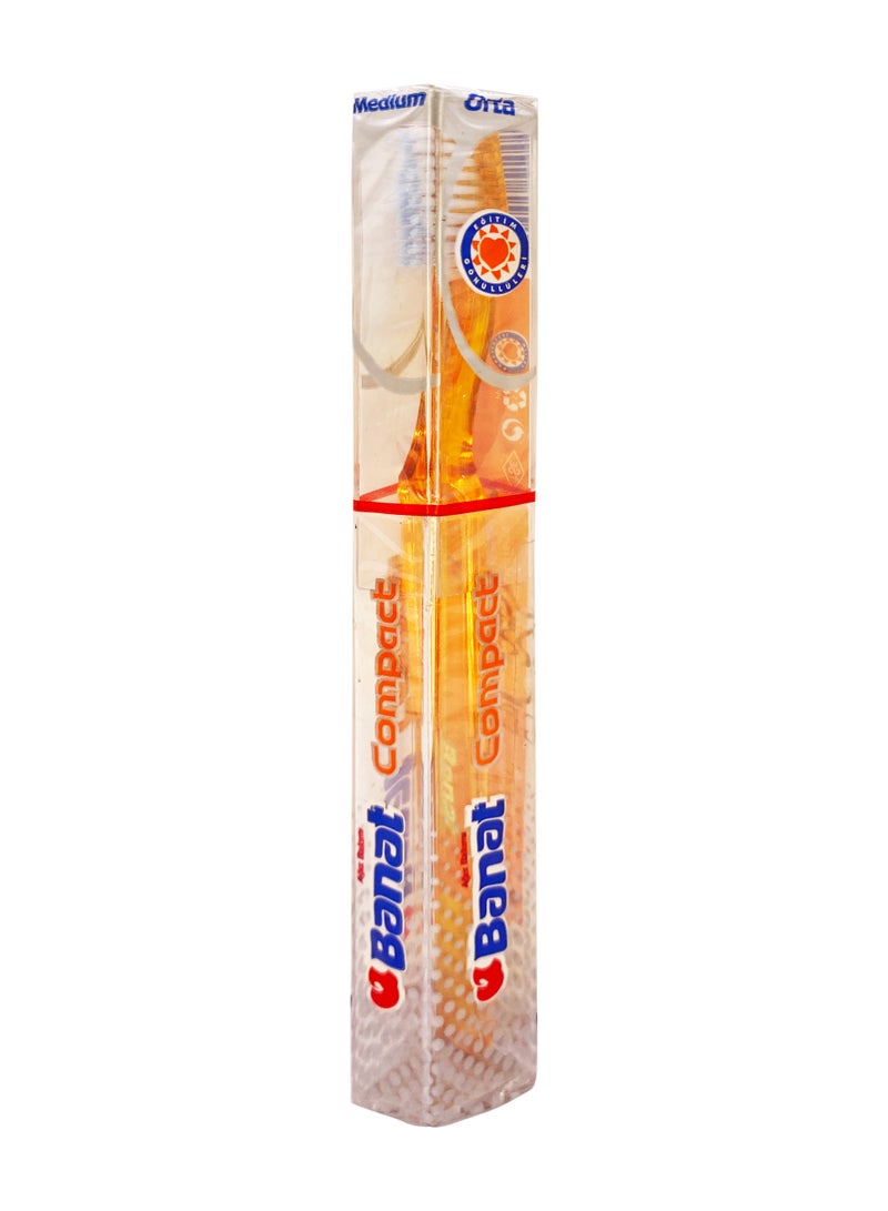 Banat Medium Compact Toothbrush - Image 1