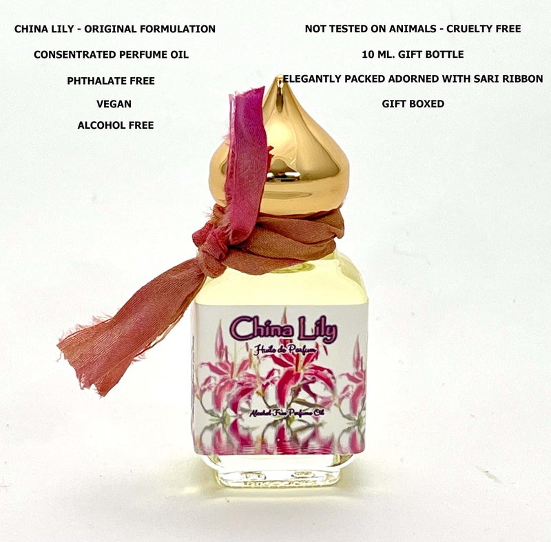 CHINA LILY* Original Perfume Oil* Long Lasting *Vegan *Phthalate Free *Alcohol Free * 10 ml. Gift Bottle * - Image 2