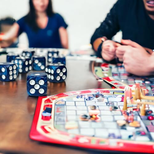 Luck Lab 10 Piece D6 Dice Pack Acrylic Dice for RPG MTG DND Dice Table Games and Board Games Blue Pearl - Image 5