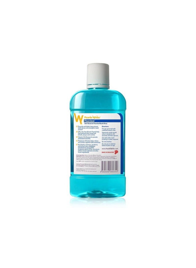 Pearlie White Fluorinze Mouth Wash 500Ml - Image 2