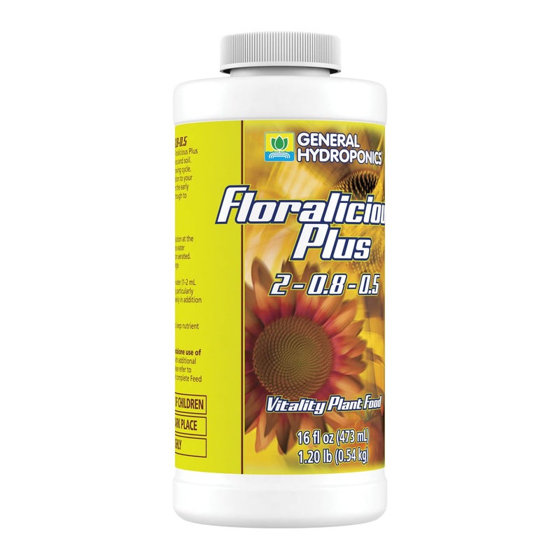 General Hydroponics Floralicious Plus, Vitality Plant Food, 2-0.8-0.5, 16.oz. - Image 4