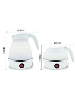 Generic Silicone Travel Foldable Water Heater Jug Collapsible Mini Portable Electric Kettle White  - Image 5