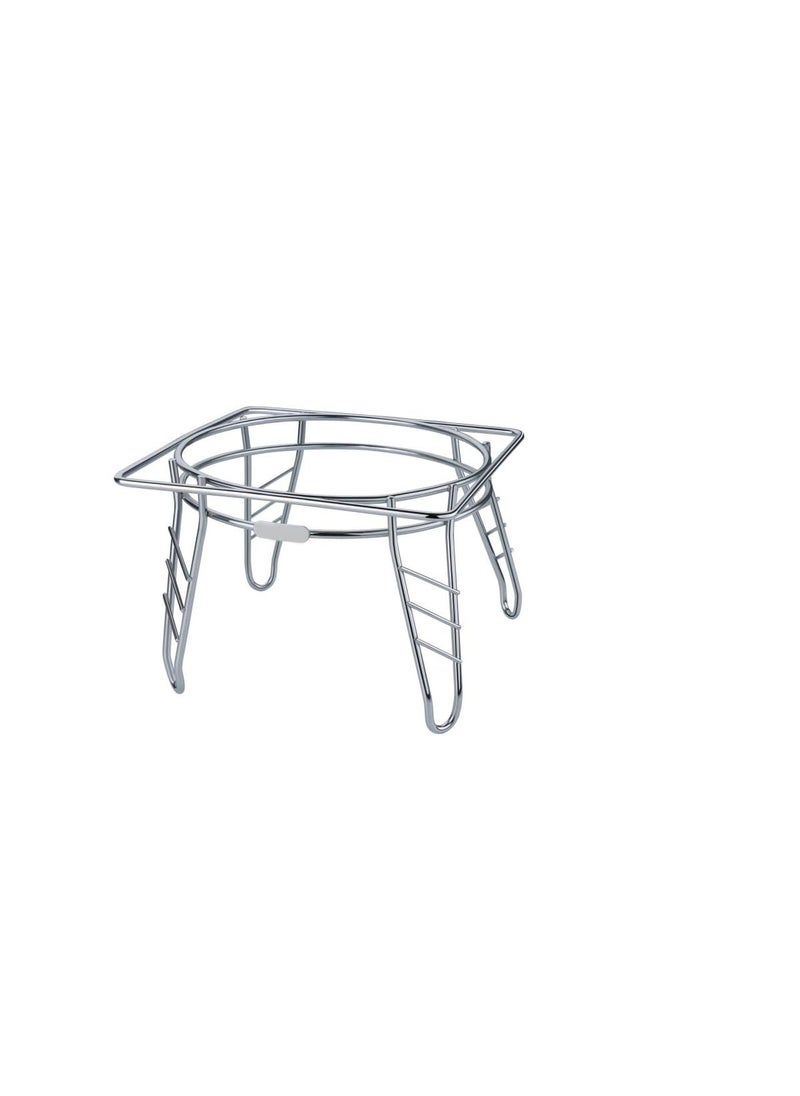 Gra8 Gra8 Stainless Steel Pot Matka Stand Chrome Plated Pot Stand for Kitchen Storage Durable Plant Pot Stand Stylish SpaceSaving Stand for Home Balcony or Outdoor UseS Round  - Image 2