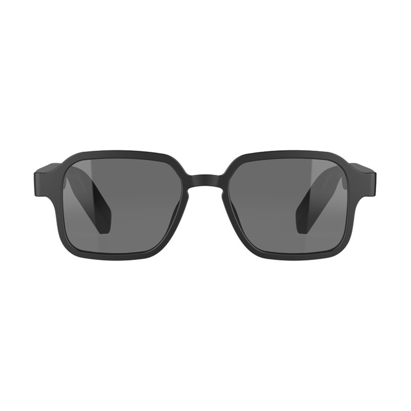 G12 Smart Bluetooth Glasses Wireless Headset Semi-open Audio Call Conduction Fashion Sunglasses Black Frame Grey Piece - Image 4