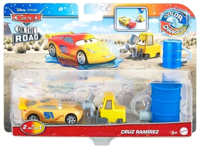 Disney Pixar Disney Cars Color Changers 2022 Cars On The Road Cruz Ramirez with Pitty - Image 2