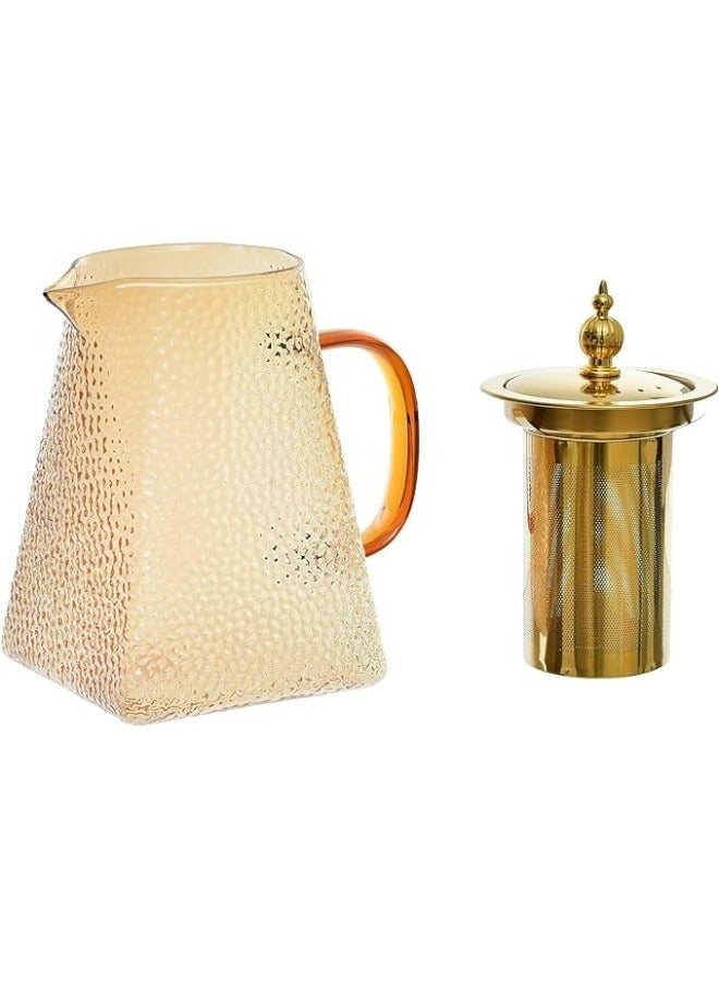Glass Infuser Teapot With Lid Clear 950ml  - Image 3