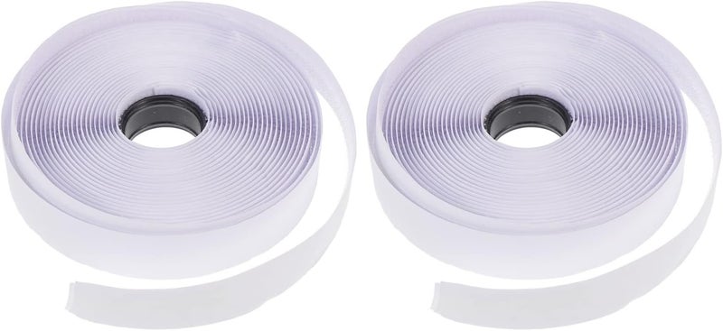 كلاراكو شريط لاصق مزدوج الجوانب من كلارك، شريط مطاطي، شريط لاصق خلفي، شريط سلكي، شريط لاصق، خطاف، وشريط تثبيت، خطاف ذاتي، شريط كومة، عملة بيضاء، شعر مستقيم، نايلون - Image 1