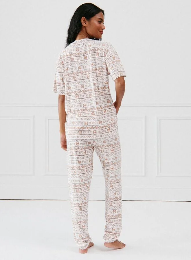 UNDIZ 3-piece pyjama set