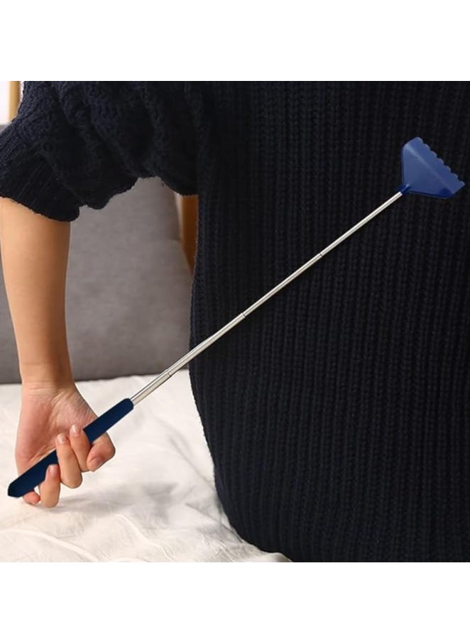 Telescopic back scraper with solid handle