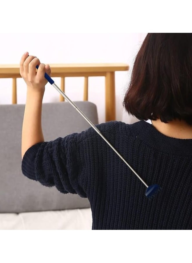 Telescopic back scraper with solid handle