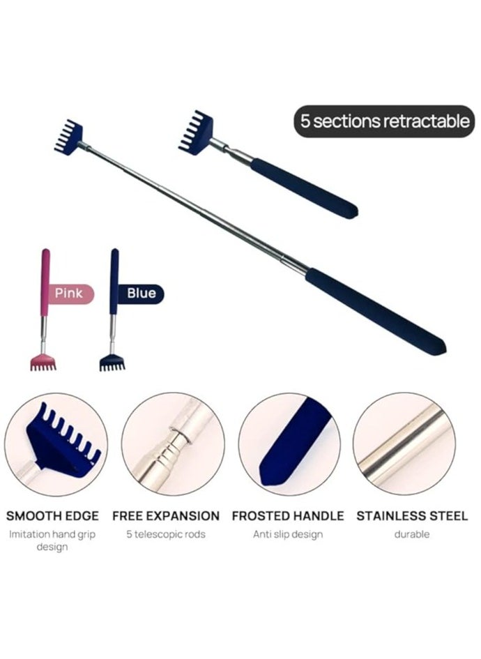 Telescopic back scraper with solid handle