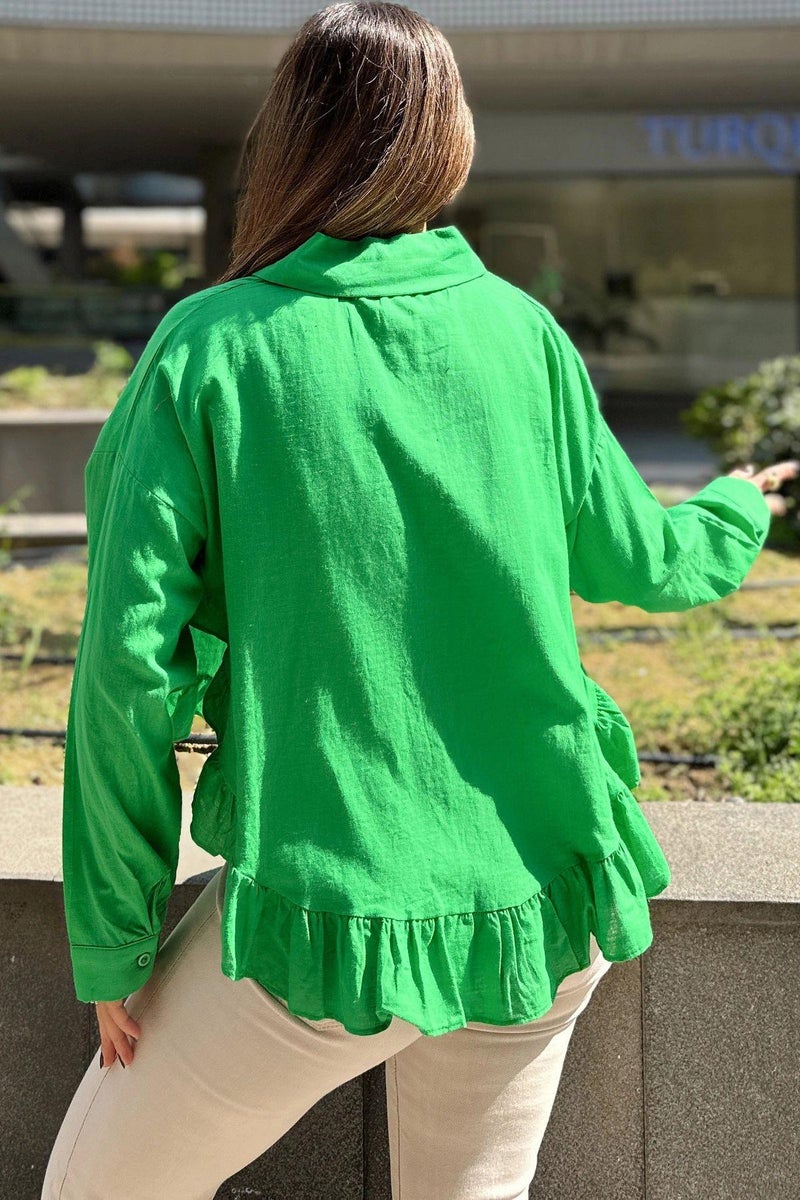 Weshaya Shirt Women Green - Image 5