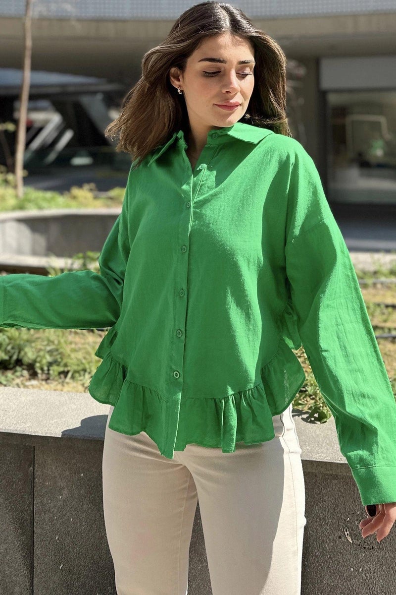 Weshaya Shirt Women Green - Image 2