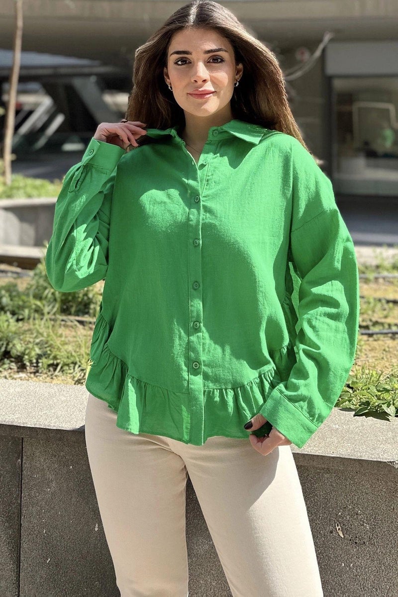 Weshaya Shirt Women Green - Image 4