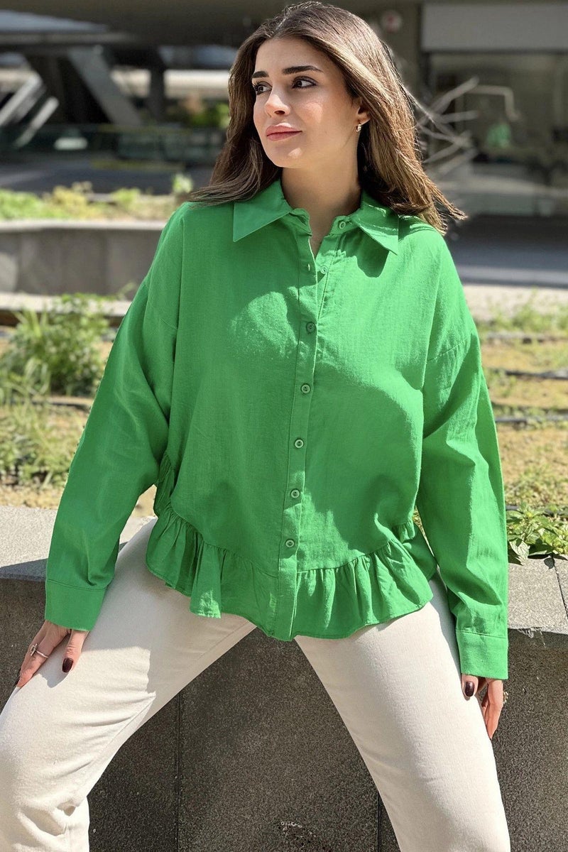 Weshaya Shirt Women Green - Image 3