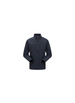TOREAD Men's Softshell Jacket - TIEF SHELL-X3 Windproof, NTST02 Stretch Fabric, Outdoor Performance Wear Blue rock black  - Image 1