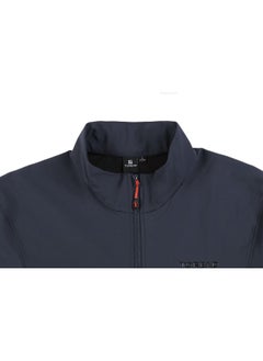 TOREAD Men's Softshell Jacket - TIEF SHELL-X3 Windproof, NTST02 Stretch Fabric, Outdoor Performance Wear Blue rock black  - Image 2