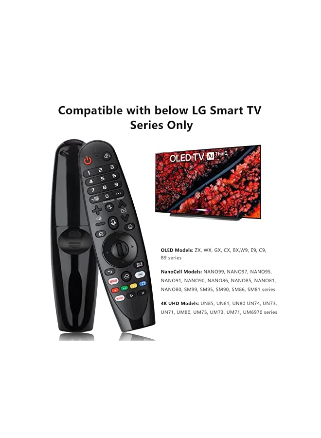 PROMASS Voice Magic Remote AKB75855501 for LG AN-MR20GA AN-MR19BA Smart TV Magic Remote Replacement, with Pointer Function - Image 3
