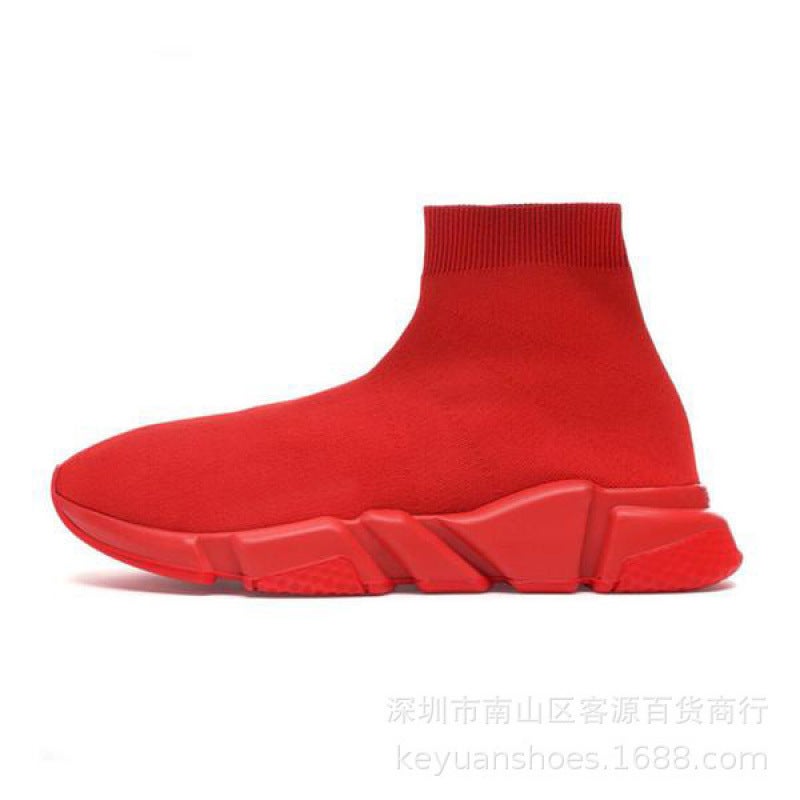 One Pedal Sneaker Air Cushion Shoes For Men And Women Paris High-Top Socks Knitted Boots Torre Shoes - Image 1
