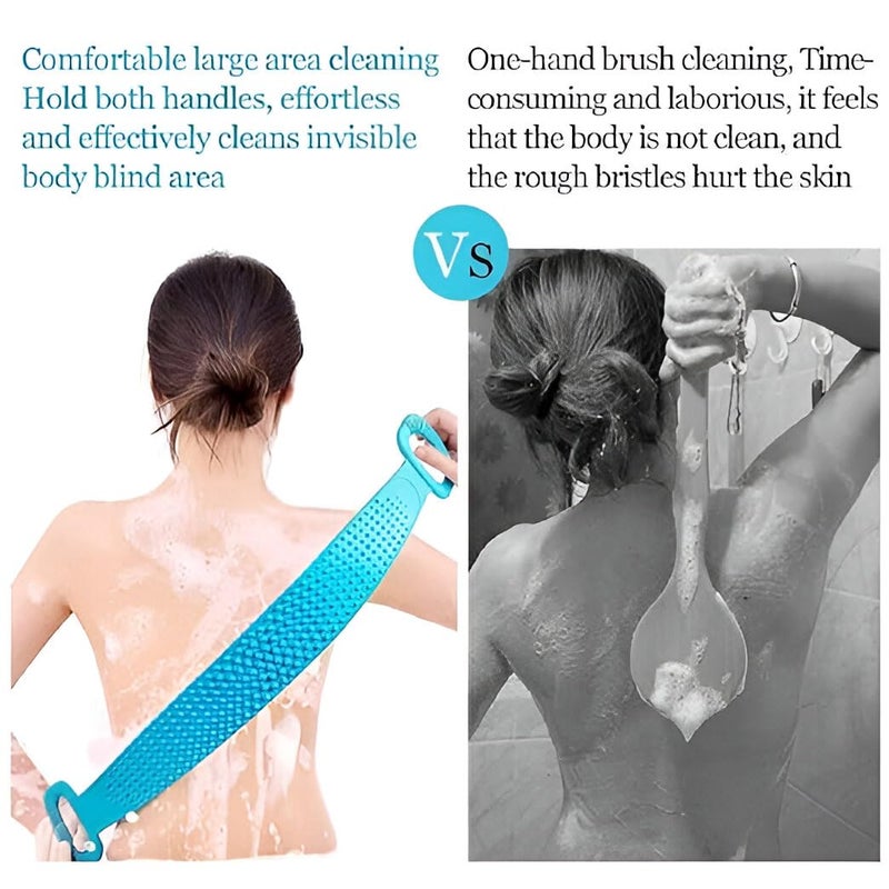 LEDHOLYT Silicone Body Back Scrubber DoubleSided Bathing Brush for Skin Deep Cleaning Exfoliation Dead Skin Removal and Body Massage for Shower - Image 5