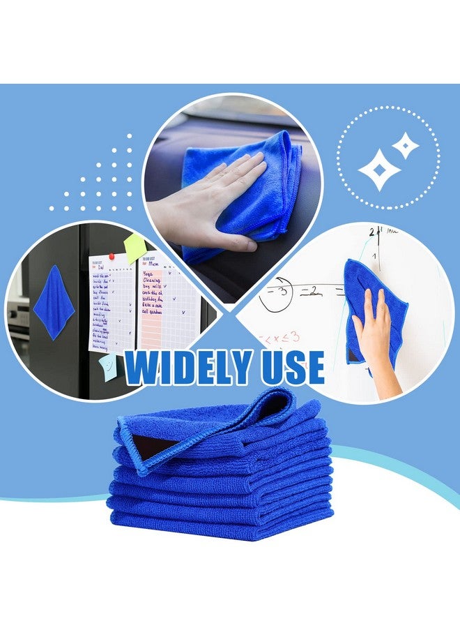 Zopeal 8 Packs Magnetic Cleaning Cloth Microfiber Dry Erase Eraser Magnetic Whiteboard Eraser Washable Dry Erasers For Whiteboard Dry Erase Cloth For Home And Office, 10'' X 9.25''(Blue) - Image 3