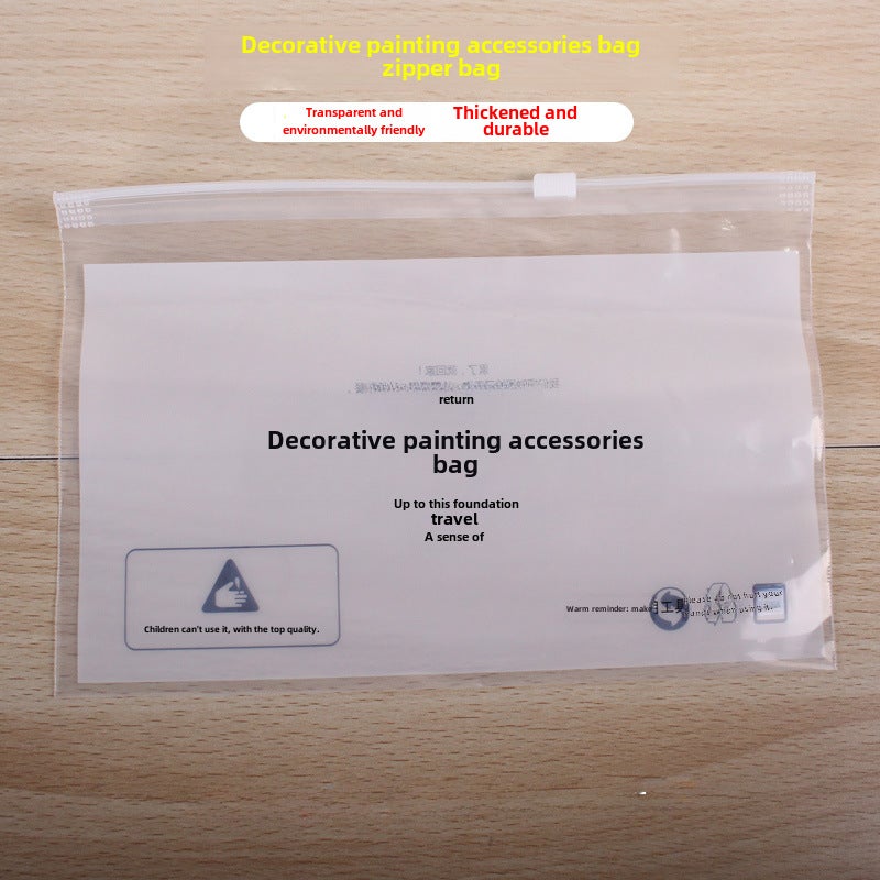 Picture Hanging Tool Set PE Bag Zipper Bag Transparent Gloves 