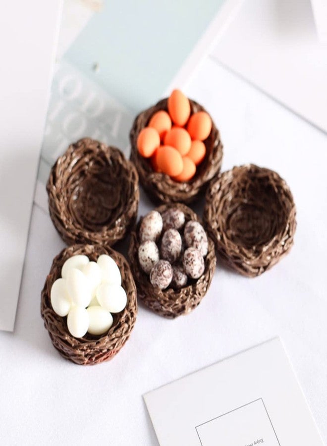 PRETYZOOM Resin Craft Easter Bird Nest and Egg Model Small Easter Themed Micro Figurines Ornaments for Crafts Home Party Decor（3 Sets） - Image 2