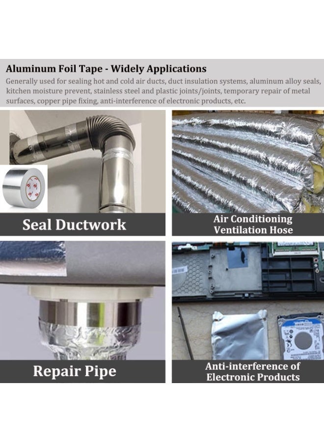 YOUWE7 قناة تهوية مرنة من الألومنيوم مقاس 6 بوصات و25 قدمًا، مزودة بمشبكين، ومجموعة تهوية خرطوم مجفف طويل ومتين متعدد الطبقات، للتدفئة والتبريد والتهوية والعادم وأنظمة مراوح القنوات - Image 2