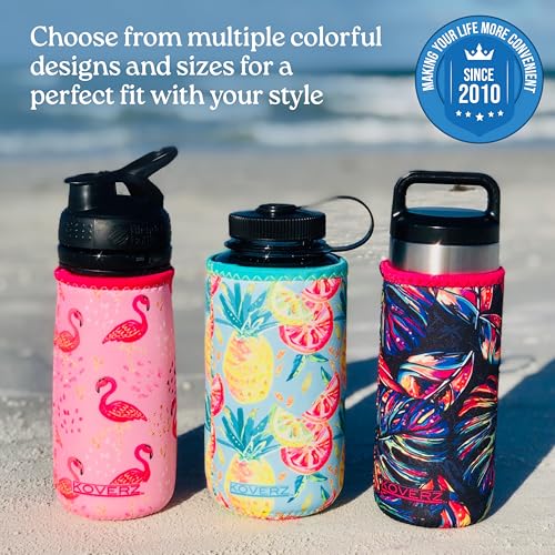 Koverz 24-30oz 750ml Water Bottle Carrier with Shoulder Strap, Water Bottle Insulator - Midnight Mums - Image 2