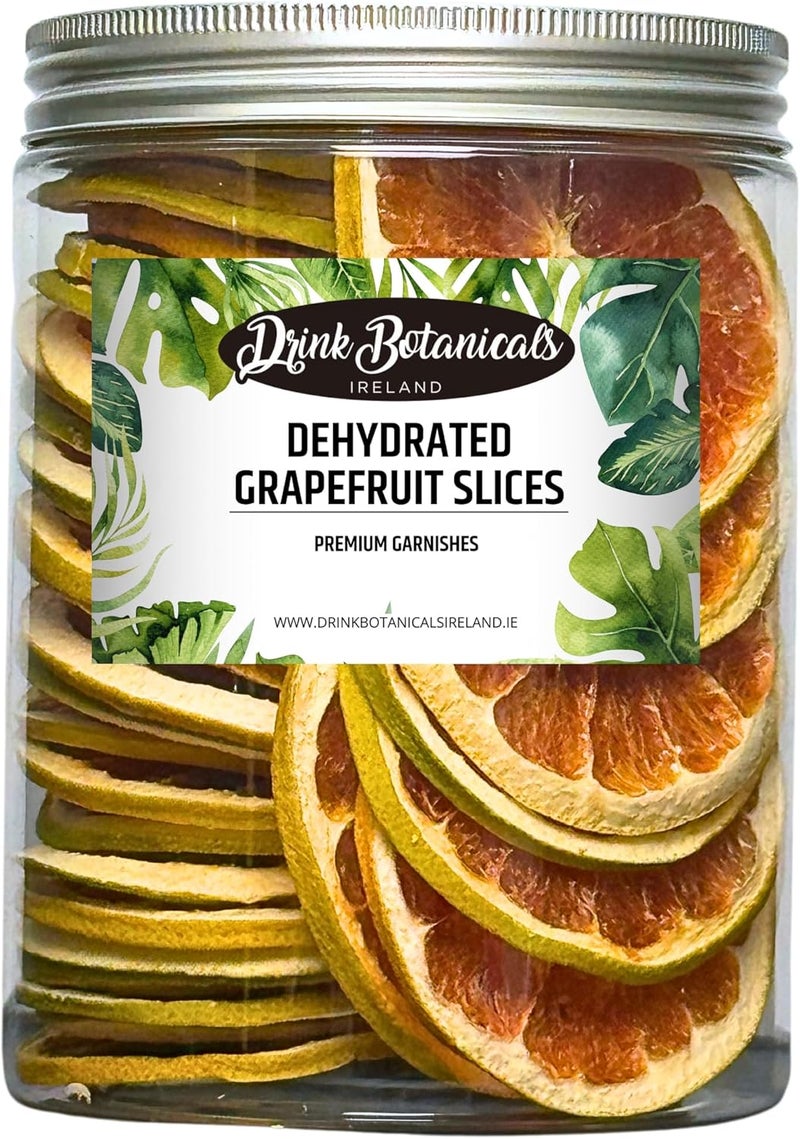 Drink Botanicals Ireland Natural Dehydrated Grapefruit Slices - 140g for Cocktails, Baking, and Decorations - Image 1