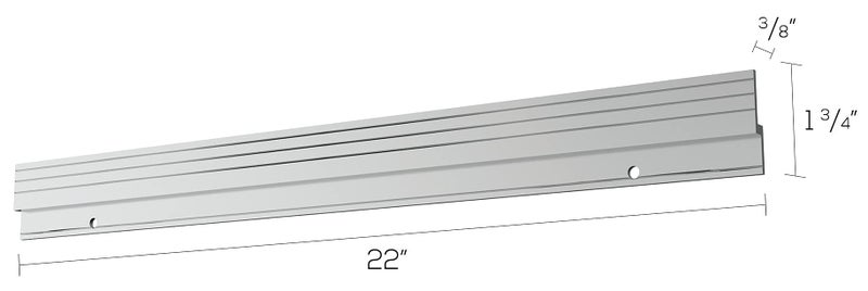 Deflecto Mounting Bar, 22 Inches (22773CR) - Image 3