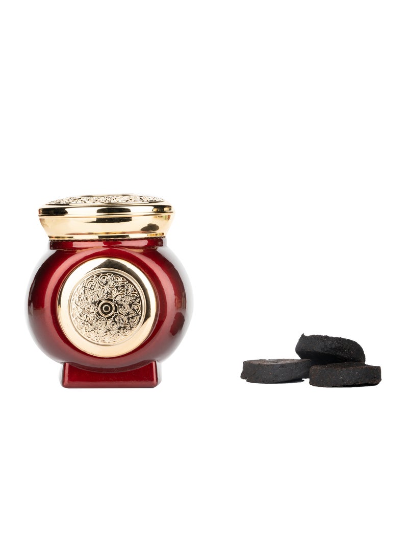 Moin Afzal Bakhoor 100g - Leather Oud, Amber, Smokey, Fruity & Spicy Notes for a Long Lasting Warm Fragrance - Ideal for Home, Office & Special Occasions  - Image 1