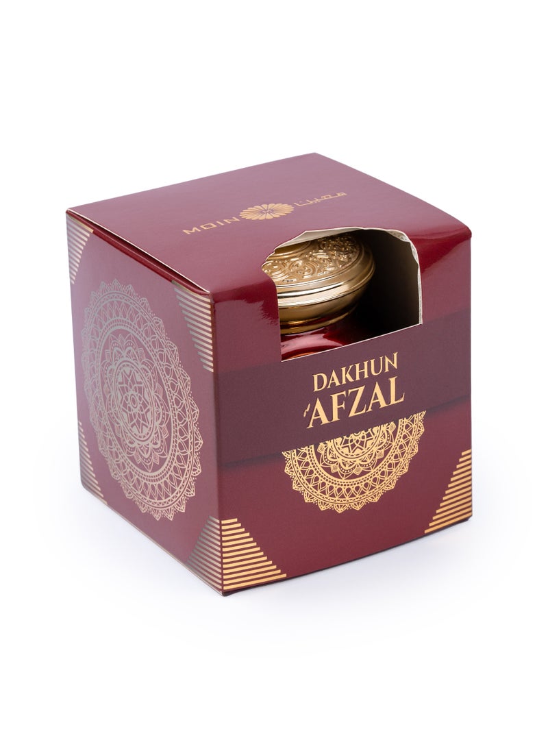 Moin Afzal Bakhoor 100g - Leather Oud, Amber, Smokey, Fruity & Spicy Notes for a Long Lasting Warm Fragrance - Ideal for Home, Office & Special Occasions  - Image 3