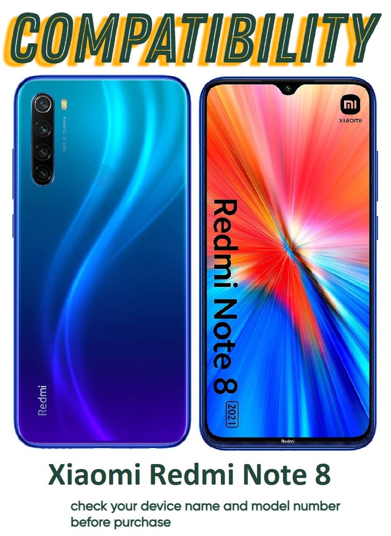2 Pieces Antistatic ESD Dustproof Premium Quality High Definition Tempered Glass Screen Protector Designed For Xiaomi Redmi Note 8