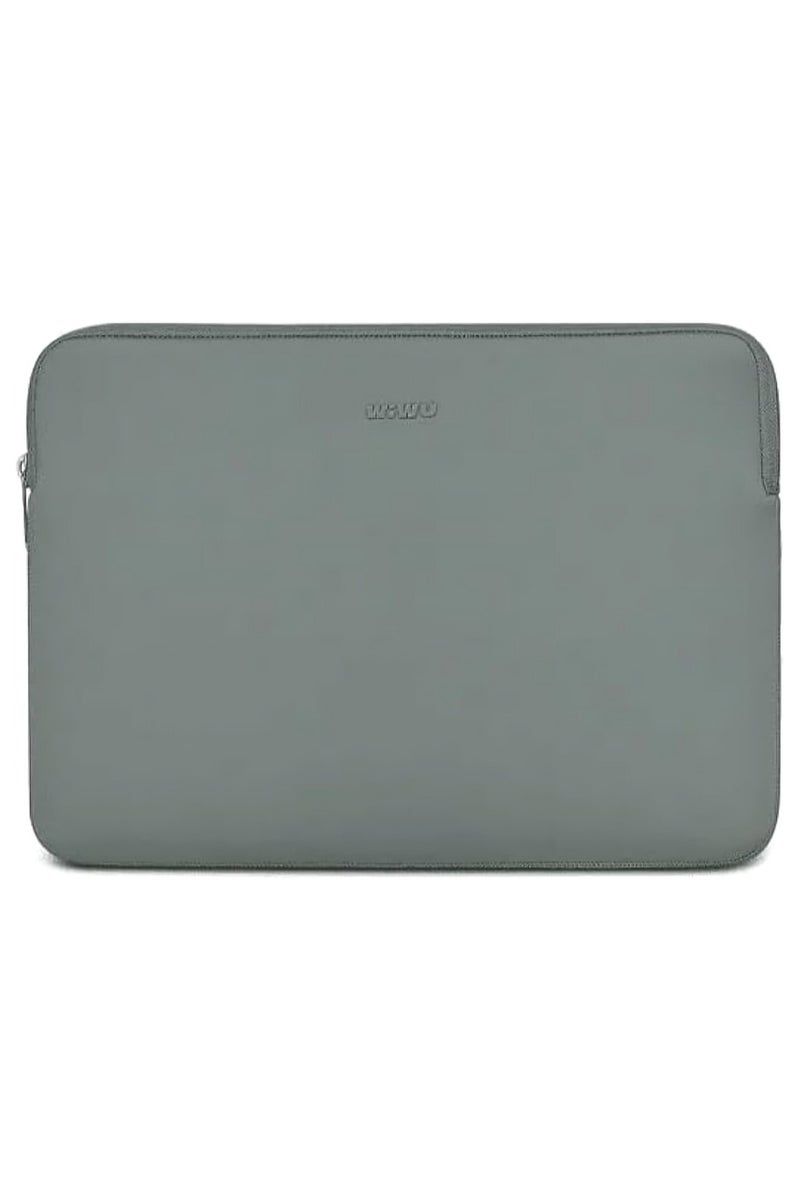 WiWU Skin Zero Ultra Thin Laptop Sleeve Bag with Anti-Scratch Lining, 16-Inch Size, Gray - Image 1
